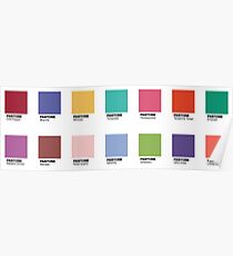 Pantone - Colors of the Year (2007-2019) - Set of 14 stickers Poster