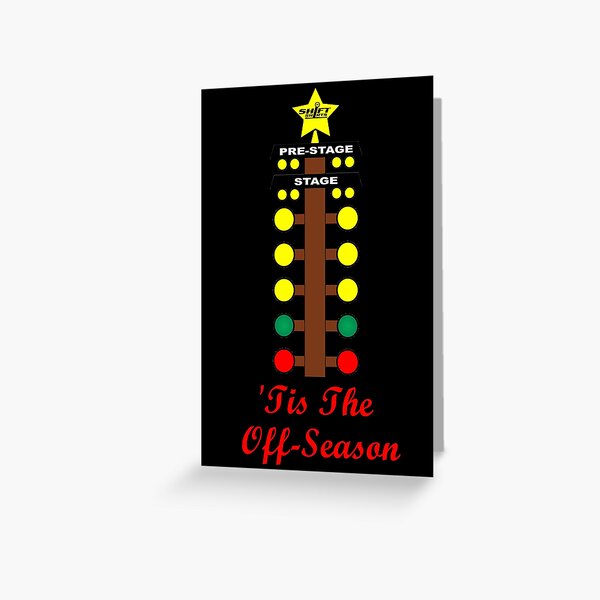 Christmas Tree- Drag Racing Inspired Greeting Card