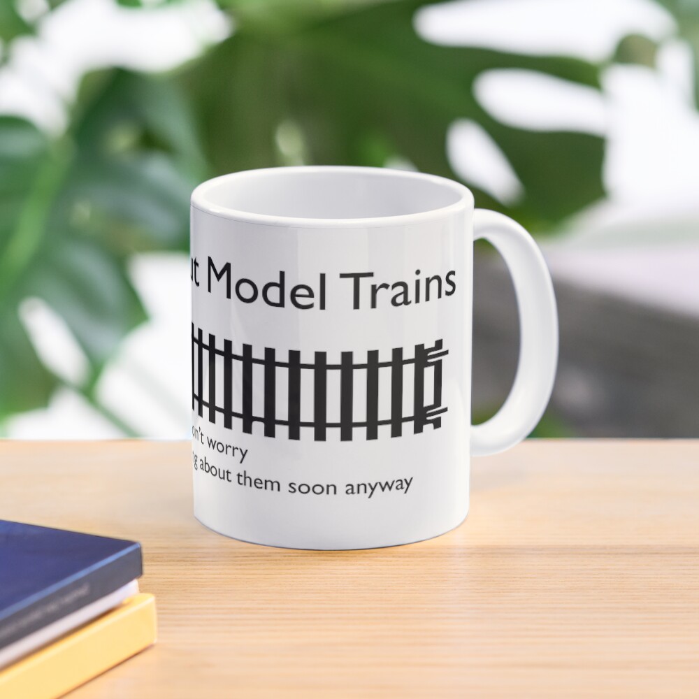 Ask me about Trains Design Mug