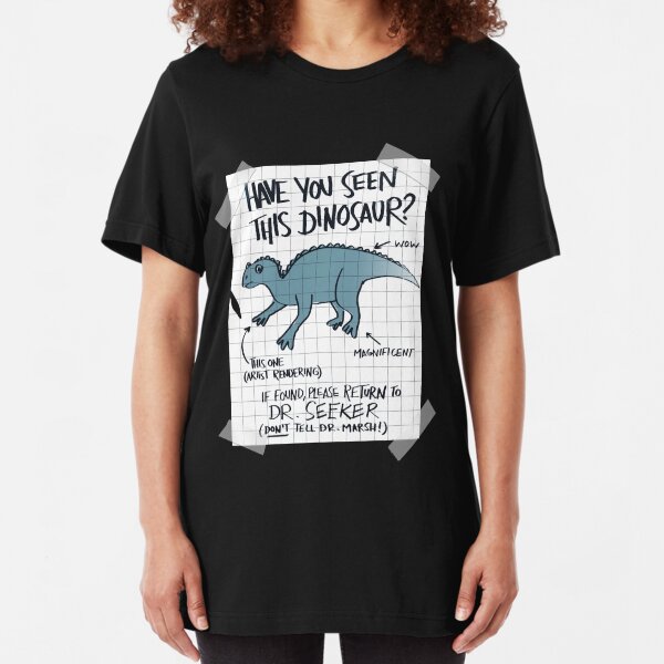 Lost Iguanodon! Slim Fit T-Shirt