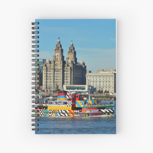 Liverpool Waterfront and Mersey Ferry Spiral Notebook