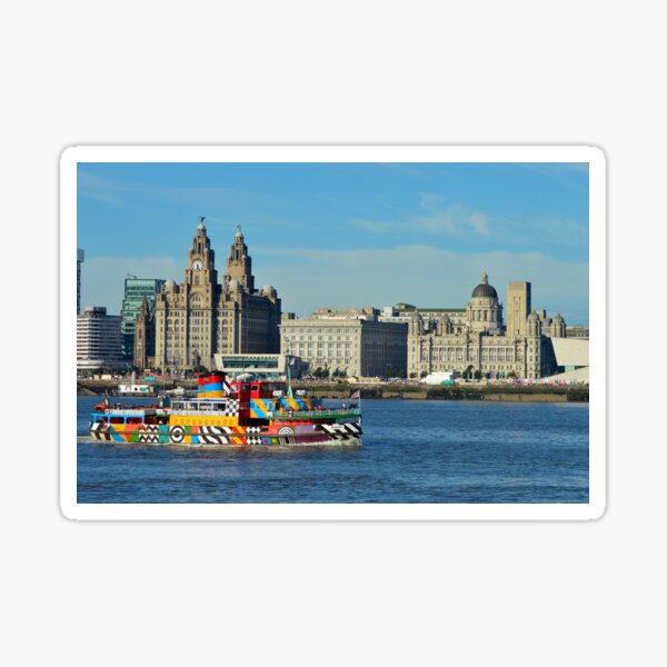 Liverpool Waterfront and Mersey Ferry Sticker