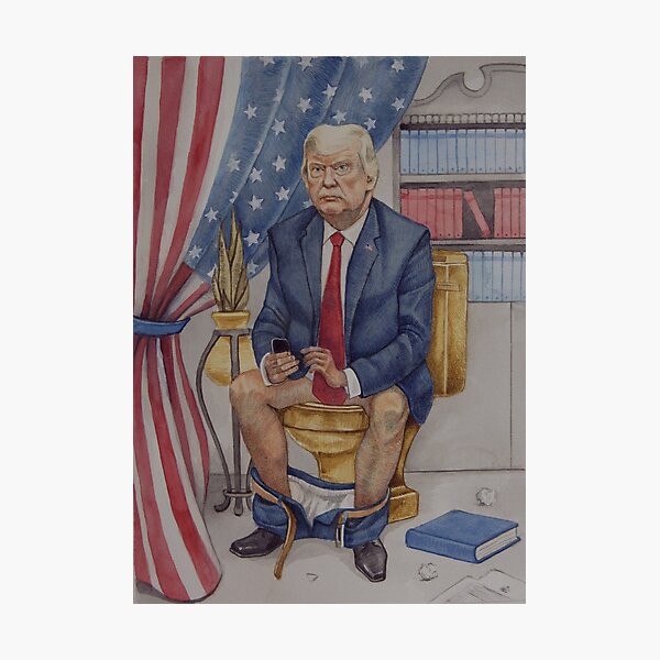 Item preview, Trump Toilet Tweets Portrait designed and sold by TrumpsTweets.