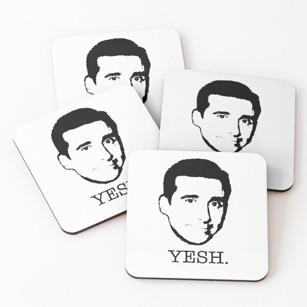 Item preview, Michael Scott the Office TV show YESH. black white designed and sold by starkle.