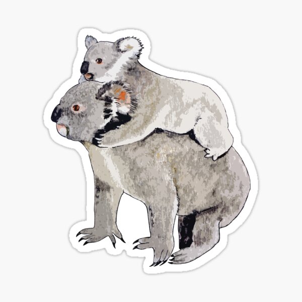 Item preview, Koala T-shirt -- Mum with baby designed and sold by sweetkoala.