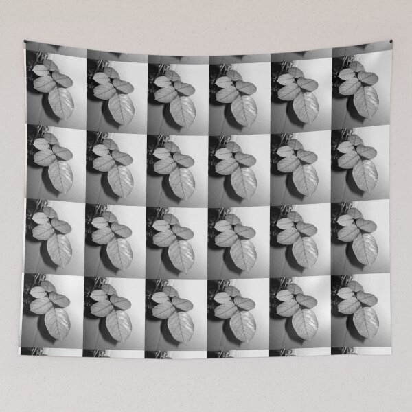 Item preview, rose leaves blacknwhite 12/07/18 designed and sold by Shellaqua.