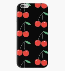 wildflower cherries black iPhone Case