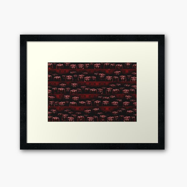 Sweater with demons from Doom Framed Art Print