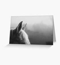 Horse Ears Greeting Card