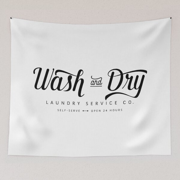 Item preview, Wash and Dry Laundry Sign designed and sold by joywoods.