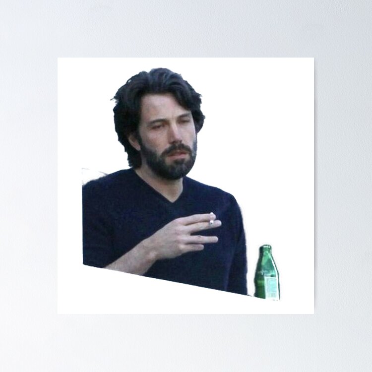 affleck meme Sticker