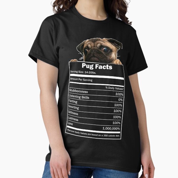 Item preview, Pug Facts designed and sold by darklordpug.