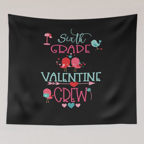 Item preview, Sixth Grade Valentine Crew & Birds Cute Teacher Student Party Gift designed and sold by Sapphire Star.