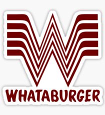 Maroon Whataburger Sticker