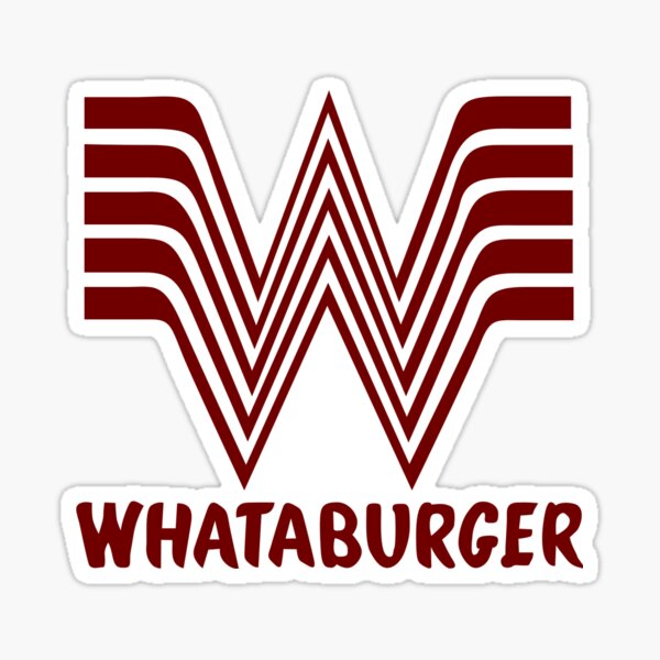 Maroon Whataburger Sticker