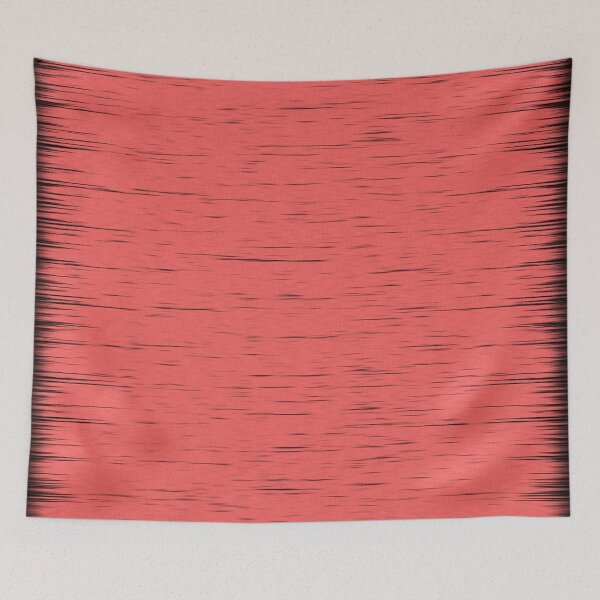 Item preview, LIVING CORAL - TORN BLACK EDGES  designed and sold by ozcushionstoo.