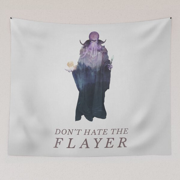Item preview, Don't Hate the Flayer - Illithid / Mind Flayer DnD Art designed and sold by Andy Wynn.