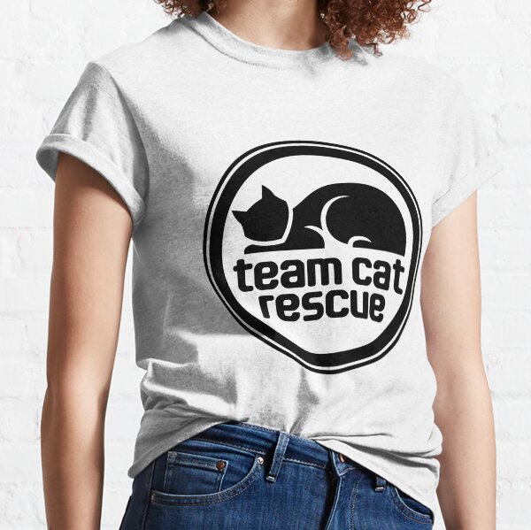 Item preview, Team Cat Rescue logo (black) designed and sold by TeamCatRescue.