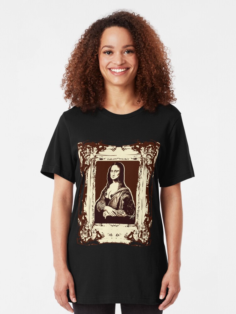 mona lisa designer t shirt