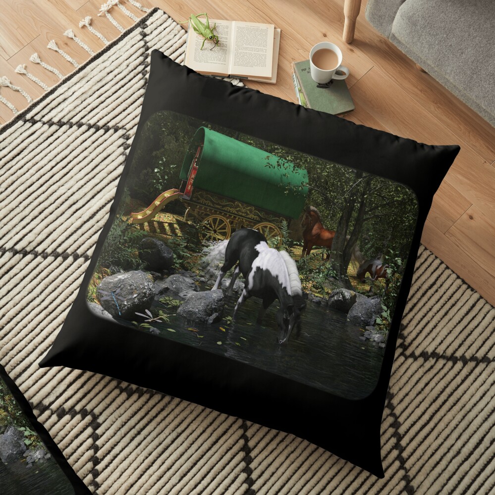 Gypsy Cob Forest Floor Pillow