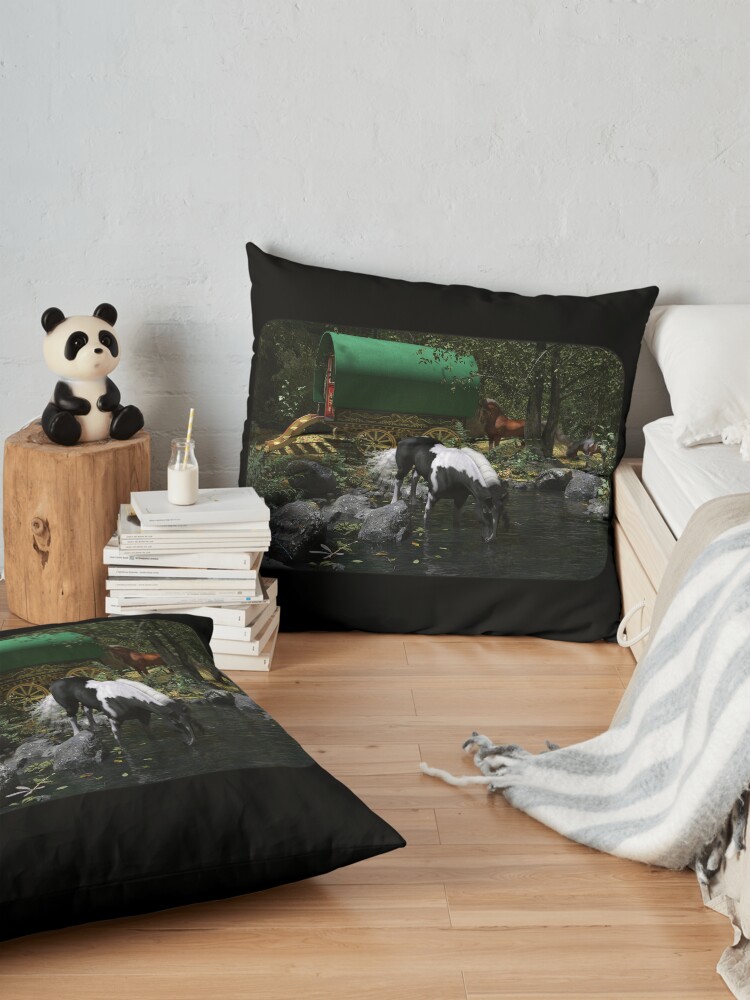 Alternate view of Gypsy Cob Forest Floor Pillow