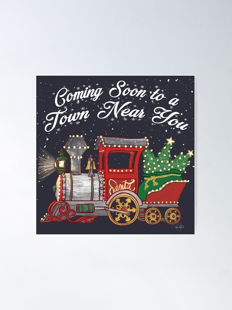 Alternate view of Santa Clause Is Coming To Town Toy Train Poster