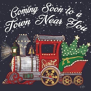 Artwork thumbnail, Santa Clause Is Coming To Town Toy Train by tinaschofield