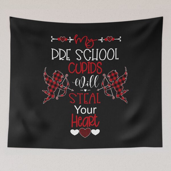 Item preview, Pre School Valentine Teacher Cute Buffalo Plaid Cupids designed and sold by Sapphire Star.