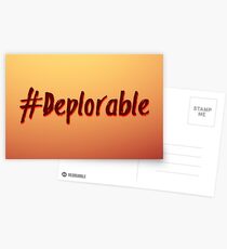 Deplorable Hashtag Postcards