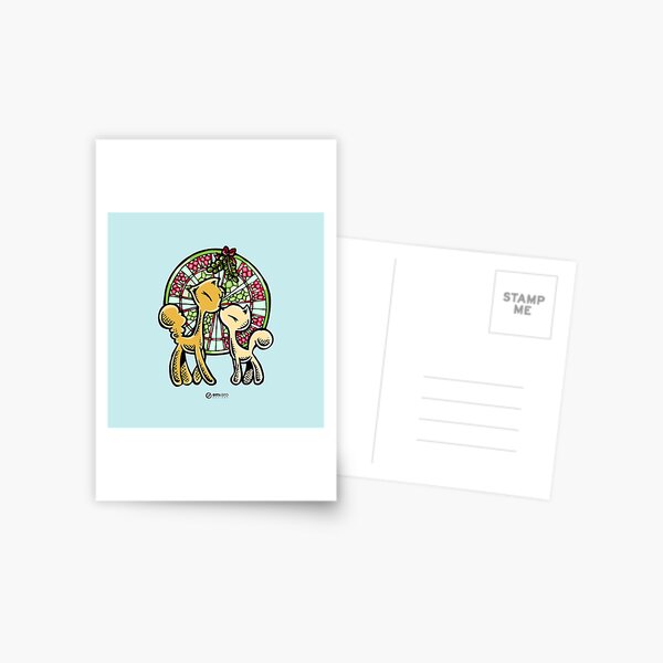Skribbles + Sketches: Mistletoe Postcard
