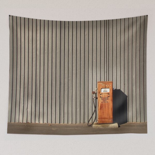 Item preview, rusty petrol pump designed and sold by Susan Segal.