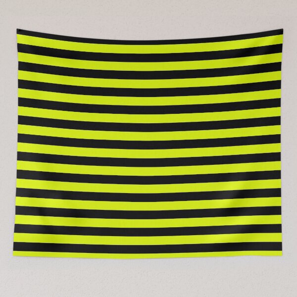 Item preview, Lemon Lime and Black Horizontal Stripes designed and sold by ColorPatterns.
