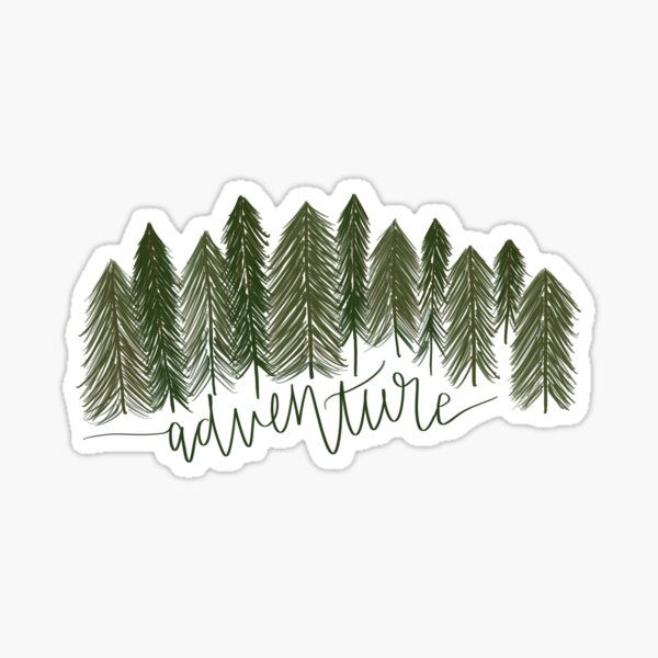 Pine Tree Adventure Sticker Sticker