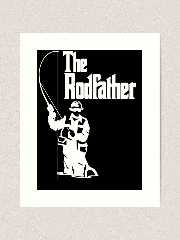 The Rodfather Fishing T Shirt Lightweight Hoodie for Sale by bitsnbobs