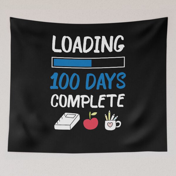 Item preview, Loading 100 Days Complete Happy 100th Day of School Shirt designed and sold by woodsgoodsco.