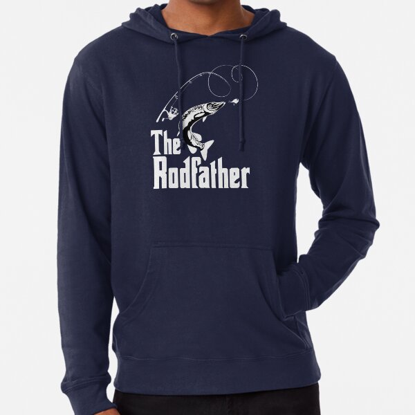 The Rodfather Fishing T Shirt Lightweight Hoodie for Sale by bitsnbobs