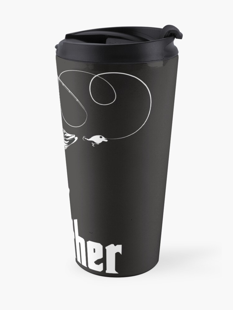 Alternate view of The Rodfather Fishing T Shirt Travel Mug