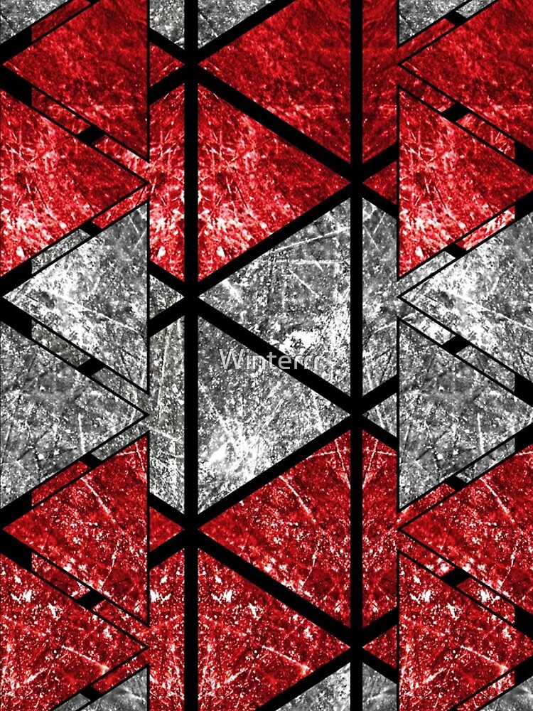 Thumbnail 4 of 4, iPhone Case, Red Triangle Stack designed and sold by Winterrr.