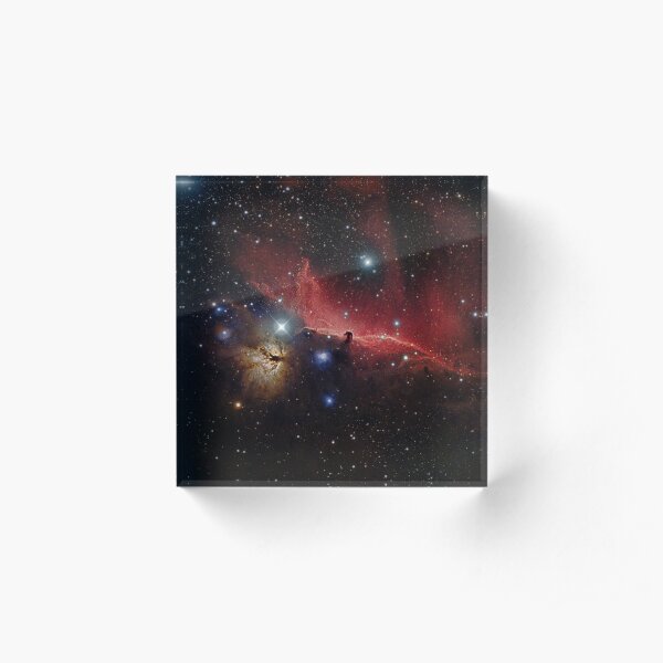 NGC 2024 Horsehead and Flame Nebulas Acrylic Block