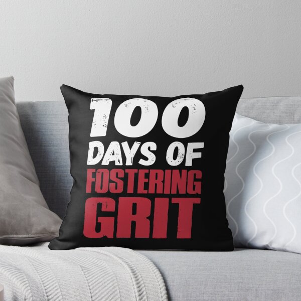 Item preview, 100 Days Fostering Grit Happy 100th School Day Shirt designed and sold by woodsgoodsco.