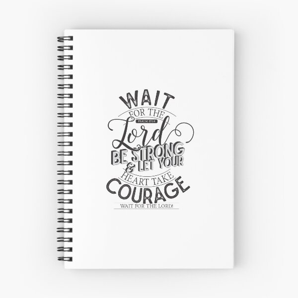 Item preview, Wait For The Lord: Be Strong And Let Your Heart Take Courage designed and sold by redfoxmerch.
