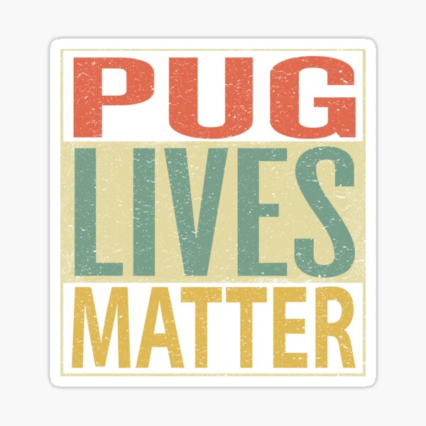 Vista previa del artículo con la obra «La vida de Pug importa», diseñado y vendido por sillerioustees.