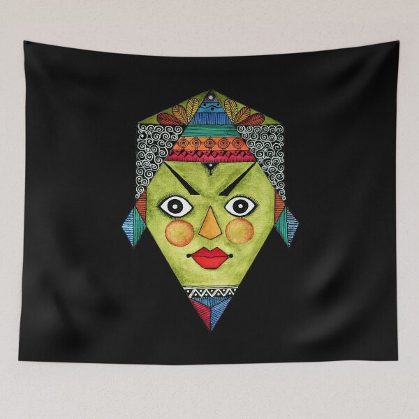 Item preview, Tribal Mask Watercolor Cute Art  designed and sold by Oirabot.