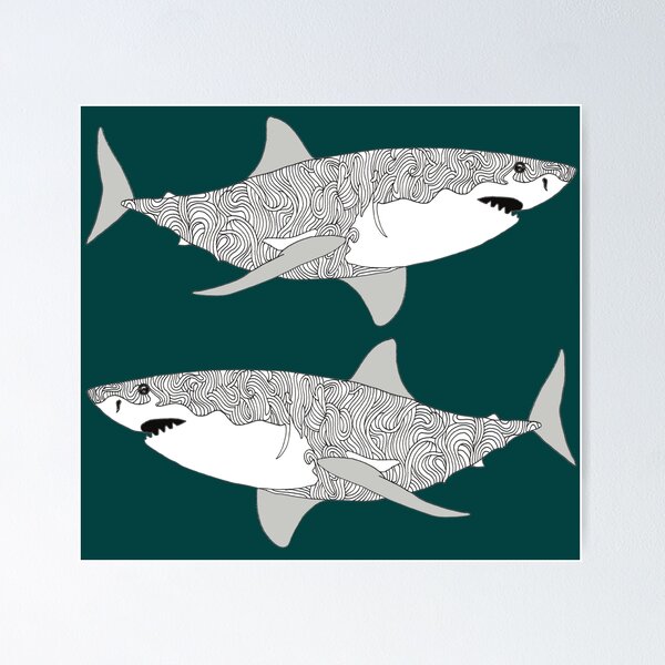 Item preview, Sharks designed and sold by Flower Magic .