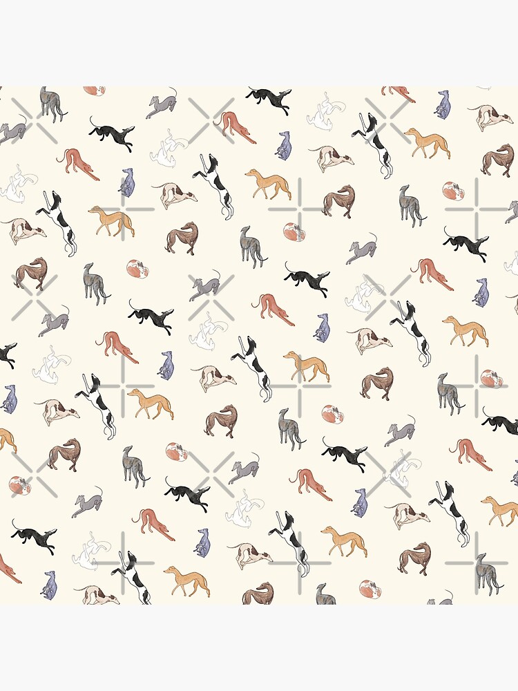 Thumbnail 4 of 4, Pillow, Greyhound Love - Adopt designed and sold by tinaschofield.