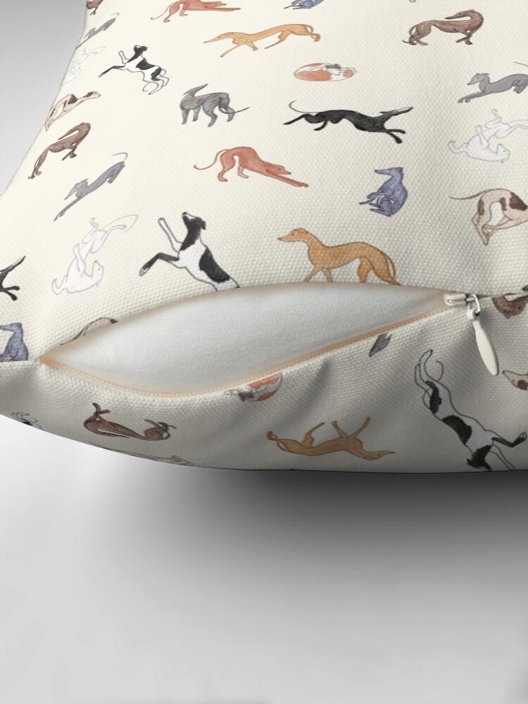 Thumbnail 2 of 4, Pillow, Greyhound Love - Adopt designed and sold by tinaschofield.