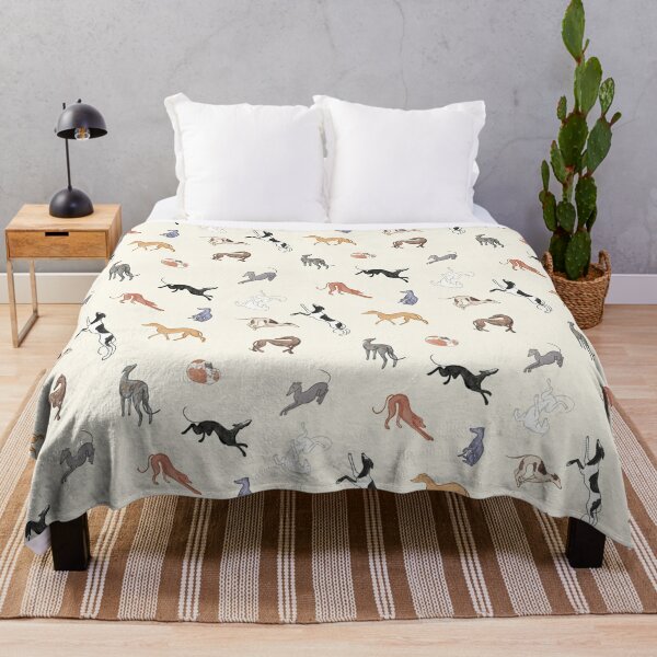 Greyhound Love - Adopt Throw Blanket