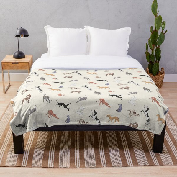Greyhound Love - Adopt Throw Blanket