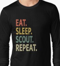 Eat Sleep Scout Repeat Boy Scout Long Sleeve T-Shirt