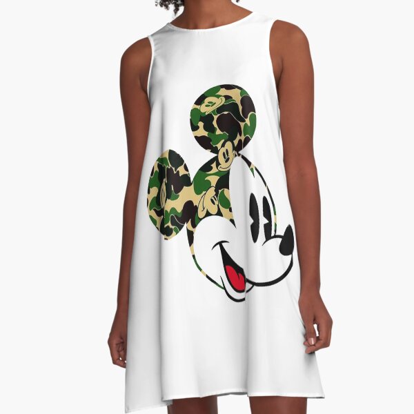 Bape cartoon A-Line Dress